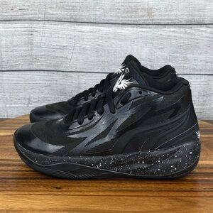 Puma LaMelo Ball MB.02 Oreo Black Basketball Shoe 379425-01 Youth Size 4.5